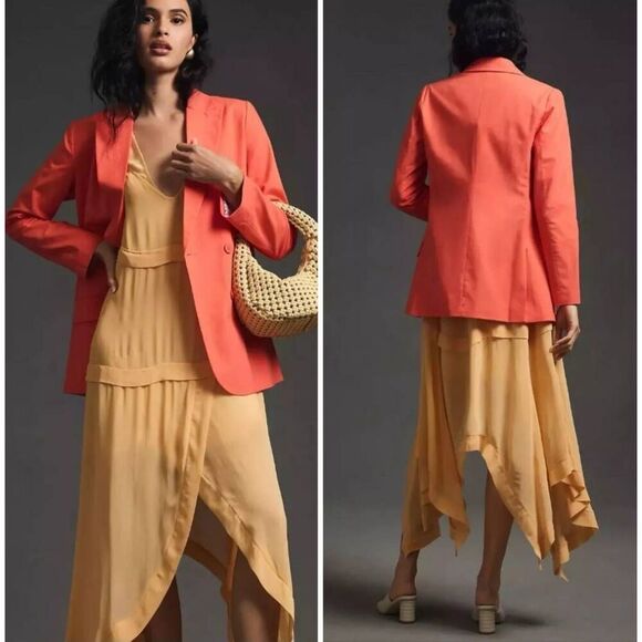 Anthropologie Dolan Linen Blend Boyfriend Blazer Size XS NWT - Picture 1 of 7